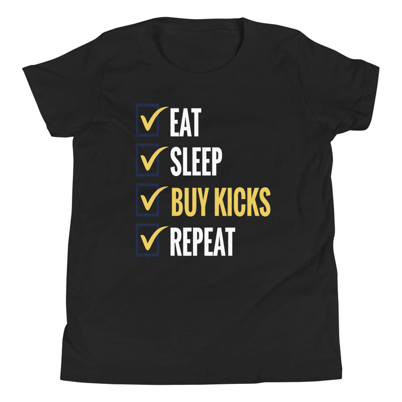 kids black Eat Sleep Kids Shirt Nike Dunk Low Michigan photo