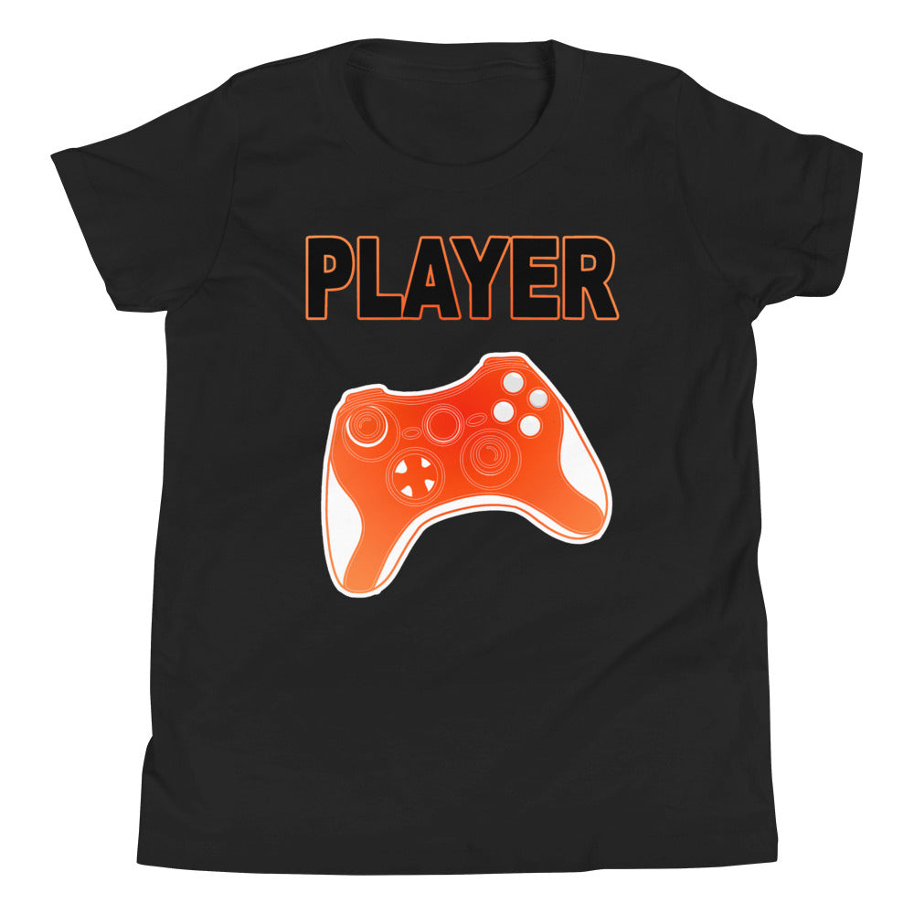 kids black Player Shirt AJ 1 Mid Metallic Orange photo