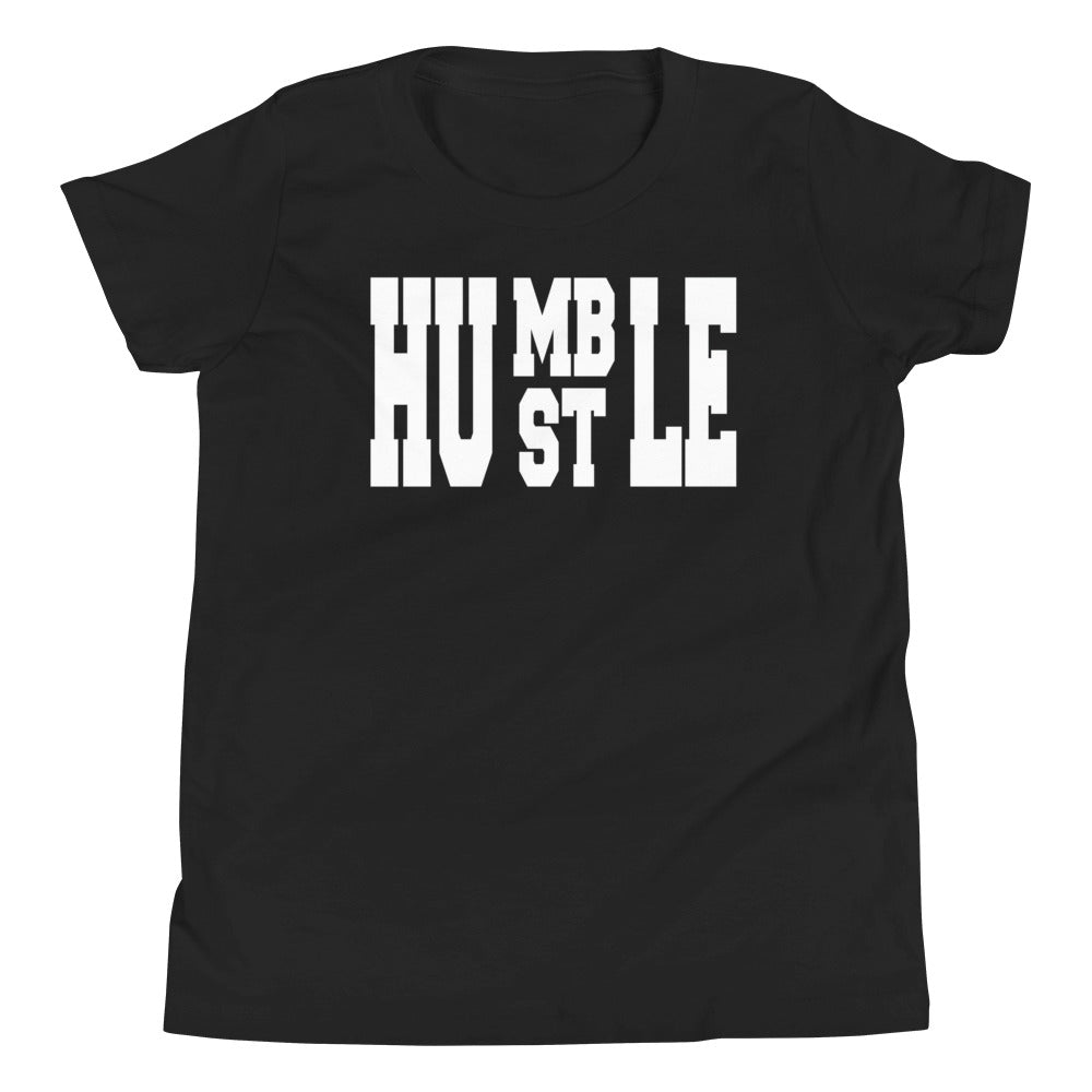youth Humble Hustle Shirt AJ 1 Mid SE All- Star Carbon Fiber 2021 photo