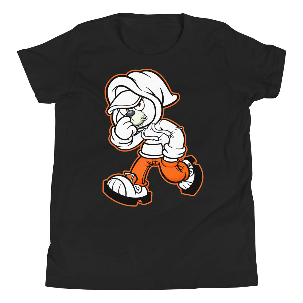 kids black Hoodie Bear Shirt AJ 1 High OG Electro Orange photo