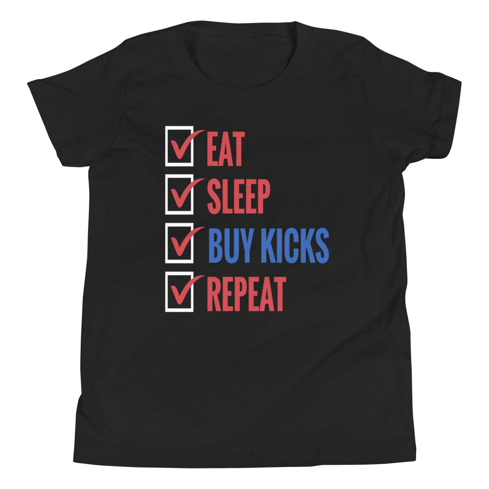 youth Eat Sleep Kicks Shirt Nike Dunk High Knicks photo