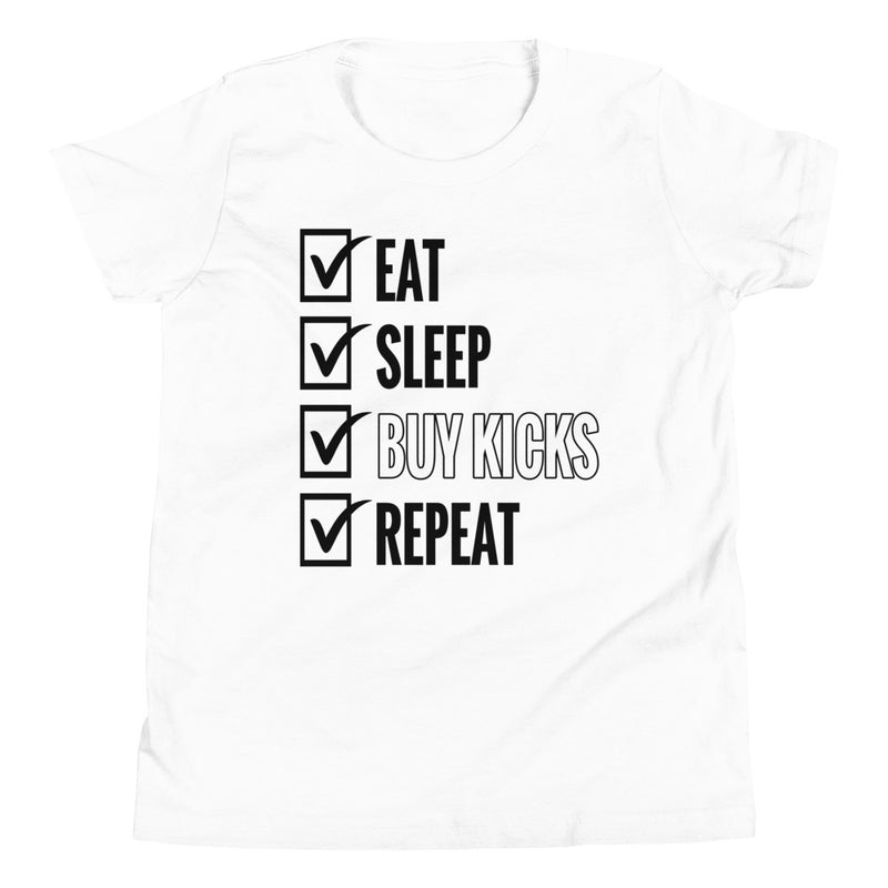 Eat Sleep Kicks Shirt Nike Dunk Low Retro White Black Sneakers photo
