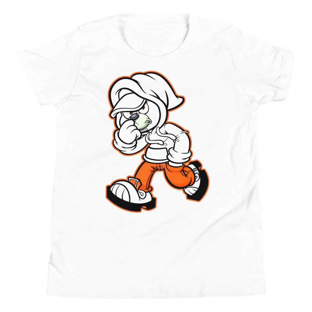 youth white Hoodie Bear Shirt AJ 1 High OG Electro Orange photo
