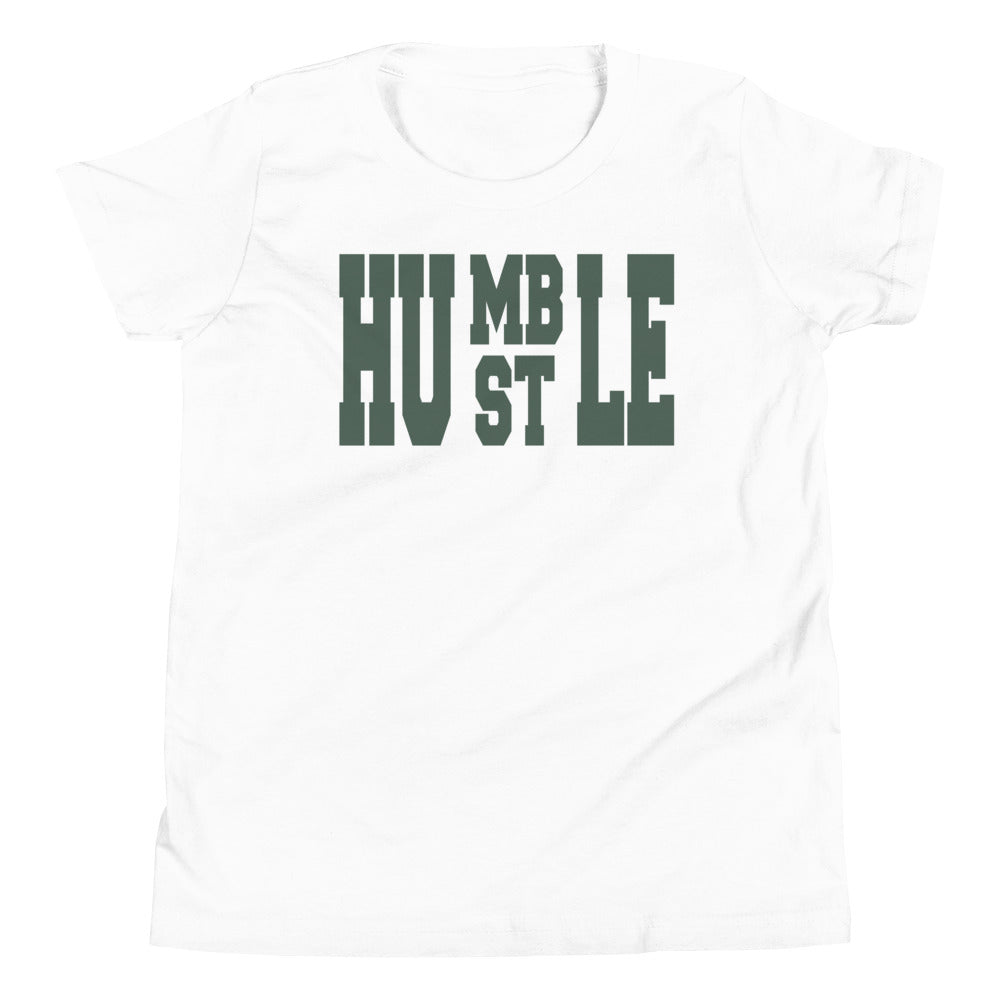 youth white Humble Hustle Shirt Nike Dunk Low Michigan State GS photo