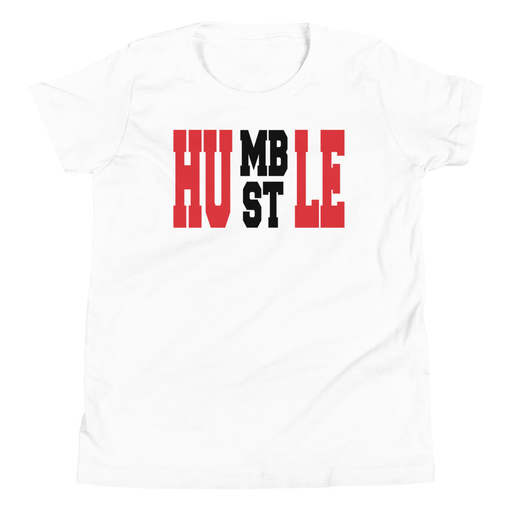 kids white Humble Hustle Shirt Court Borough Low 2 University Red photo