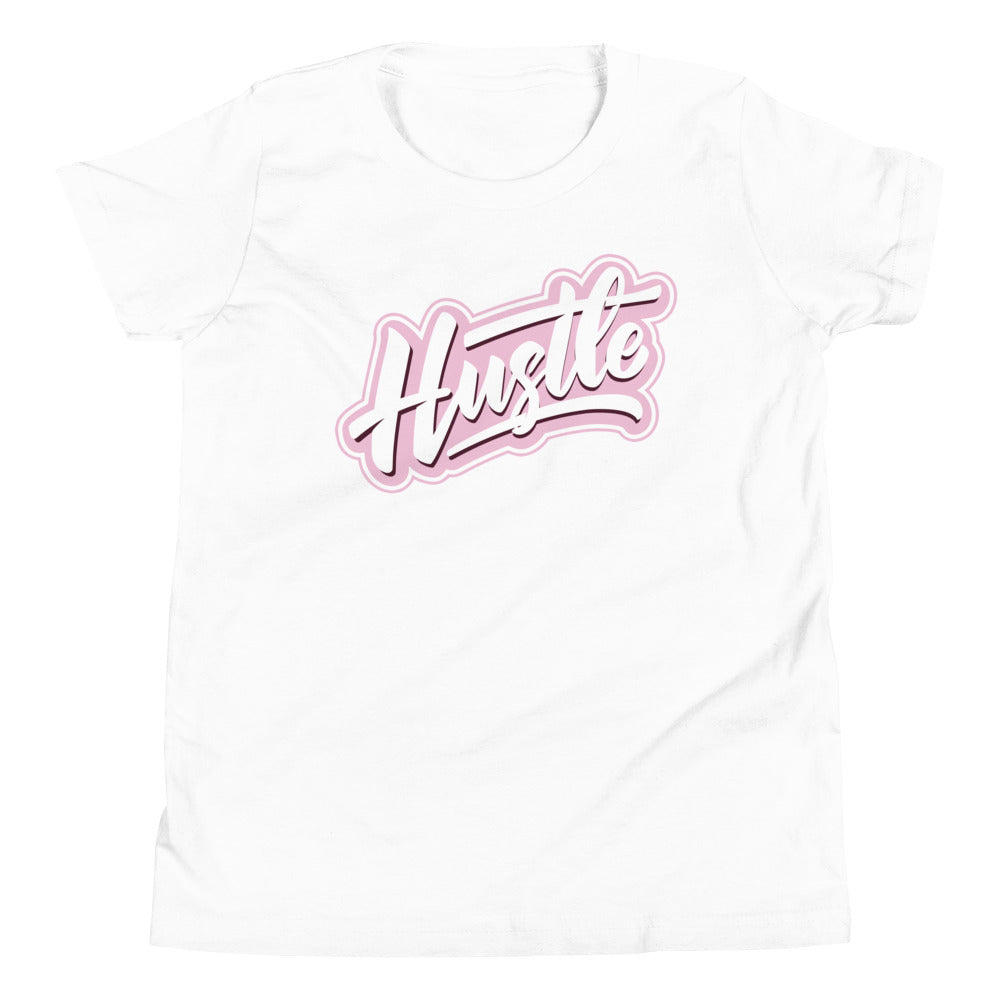 youth white Hustle Shirt Nike Dunk Low Pink Red White photo